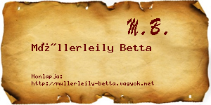 Müllerleily Betta névjegykártya